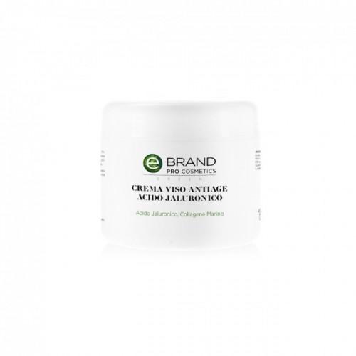 Крем для обличчя з гіалуроновою кислотою і морським колагеном - Crema Viso Anti Age Idratante Acido Jaluronico