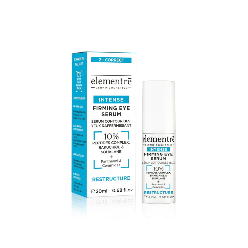 СИРОВАТКА ПIД ОЧI 3 ПЕПТИДАМИ 10% ТА БАКУЧIОЛОМ - 10% PEPTIDES, BAKUCHIOL & SQUALANE - INTENSE FIRMING EYE SERUM