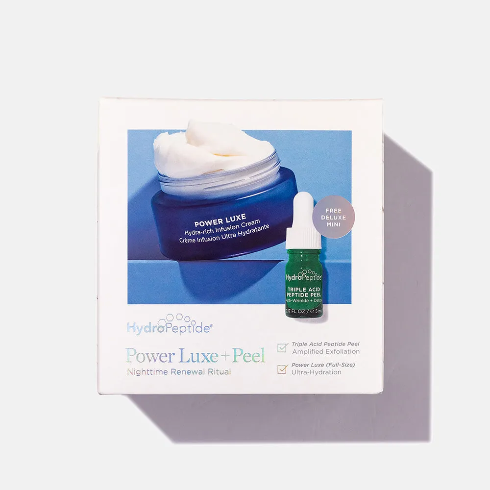 Нічний ритуал відновлення - Power Luxe + Peel Kit