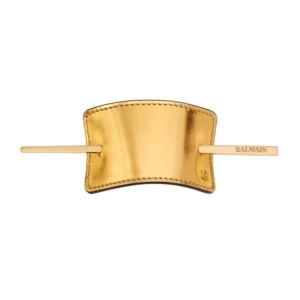 Шпилька для волосся зі шкіри – Hair Barrette Gold Leather