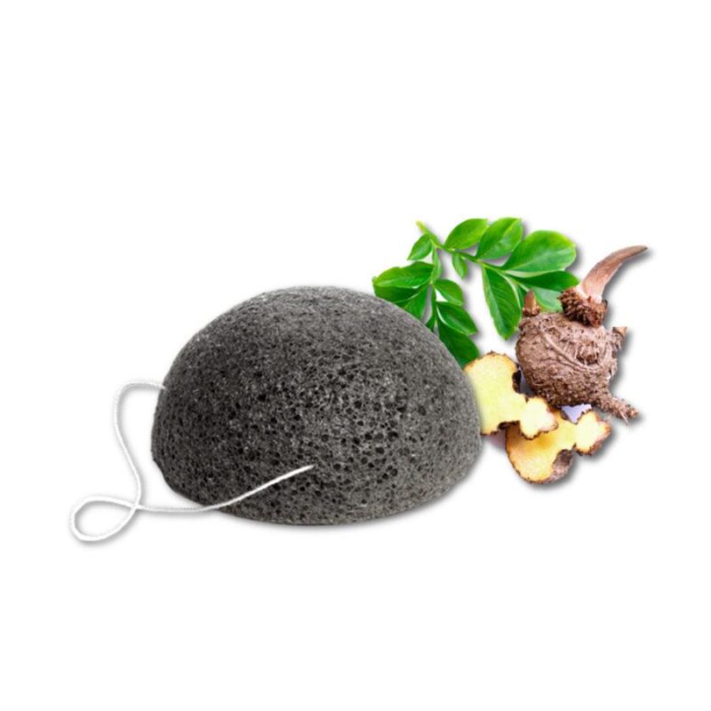 ОЧИЩУВАЛЬНИЙ СПОНЖ КОННЯКУ З БАМБУКОВИМ ВУГІЛЛЯМ - CLEASING KONJAC SPONGE
