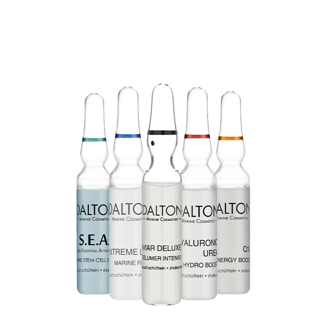 Набір морських антивікових концентратів: CAVIAR DELUXE + Q10 + HYALURONIC UREA + EXTREME LIFT + S.E.A.