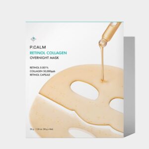 Нічна гідрогелева маска з ретинолом і колагеном для звуження пор P.CALM Retinol Collagen Overnight Mask
