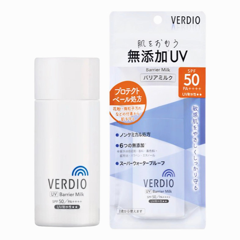 Санскрін-Молочко для чутливої шкіри обличчя SPF50+ VERDIO UV Milk