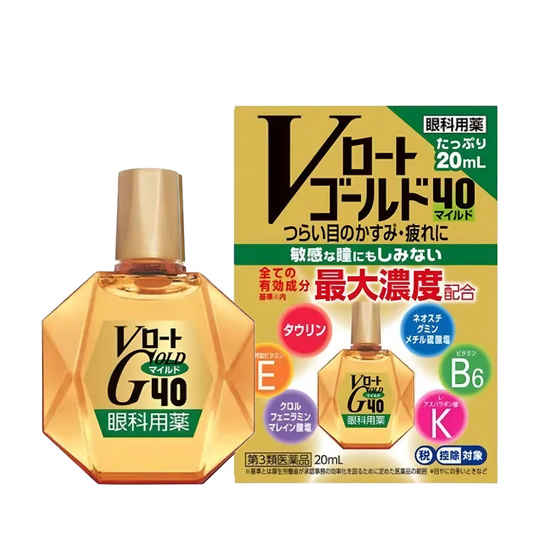 Японські краплі для очей вікові - Rohto Gold 40 New